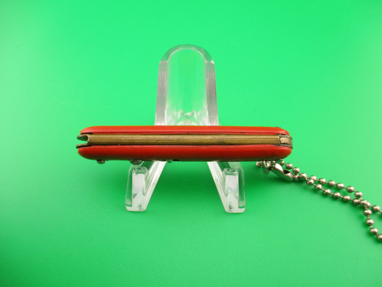 Edgemaster USA Vintage MyTmite Red keychain switchblade knife made 1940s