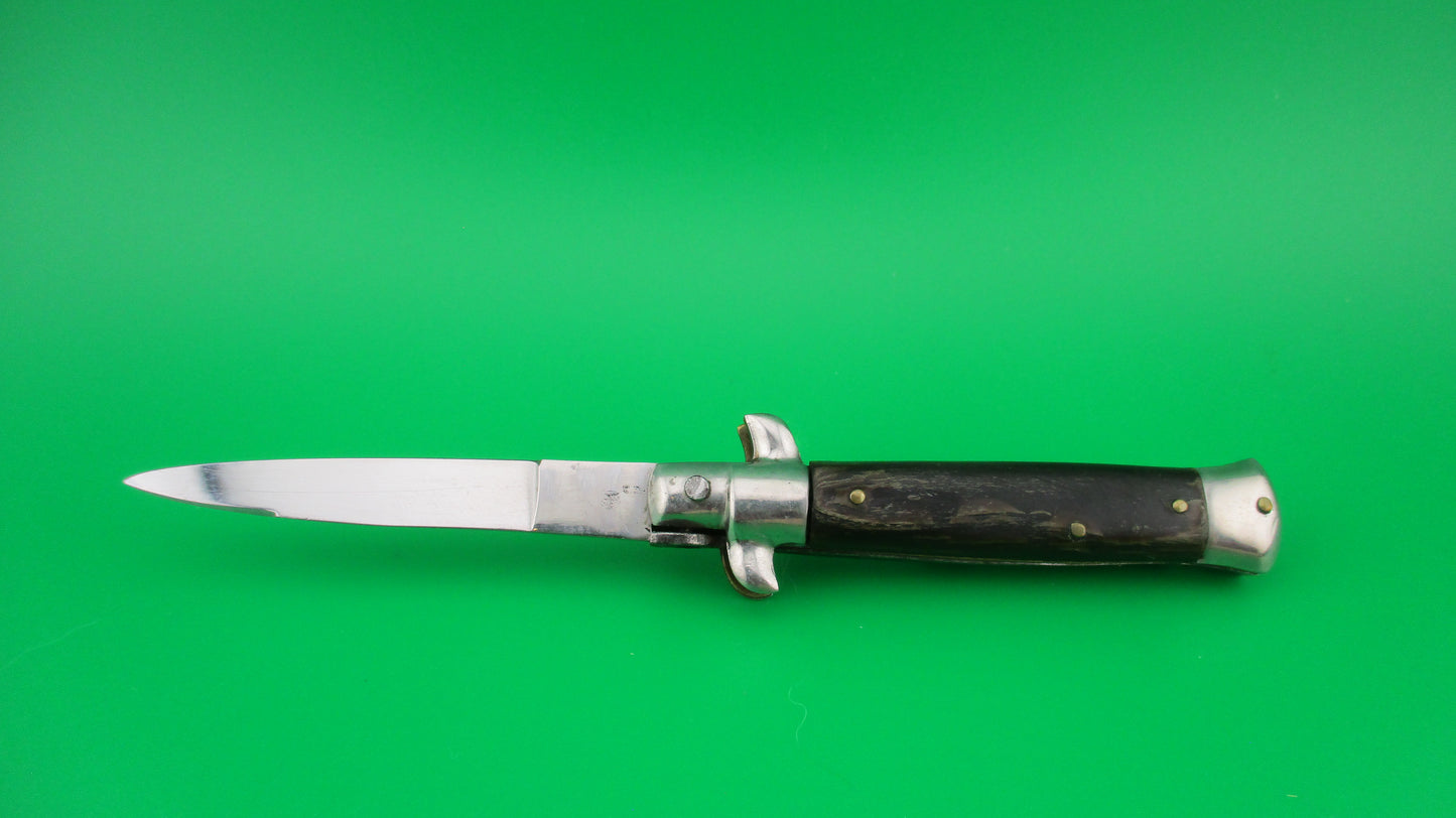 M Italy Inox 14cm Italian transitional stiletto 1960s vintage switchblade knife