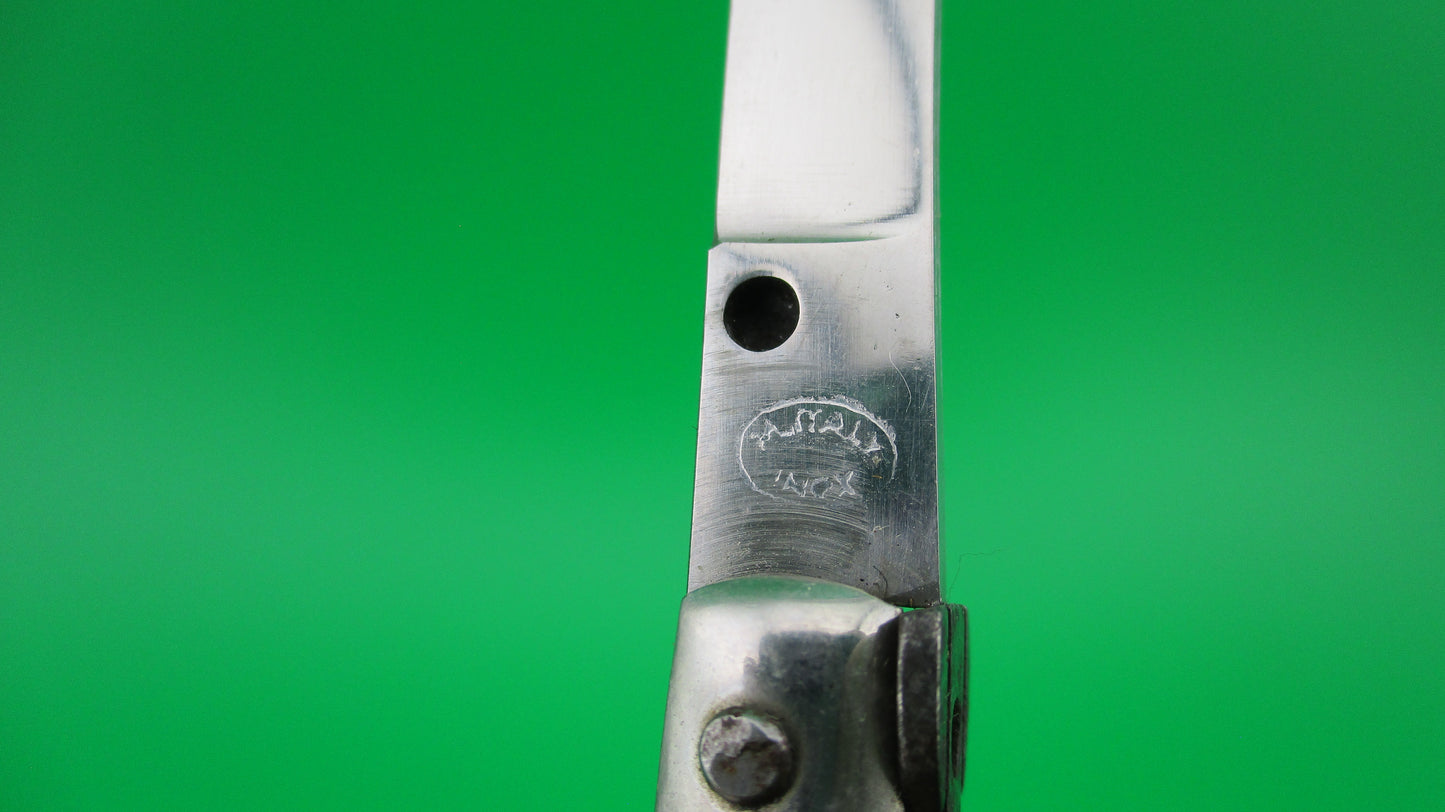M Italy Inox 14cm Italian transitional stiletto 1960s vintage switchblade knife