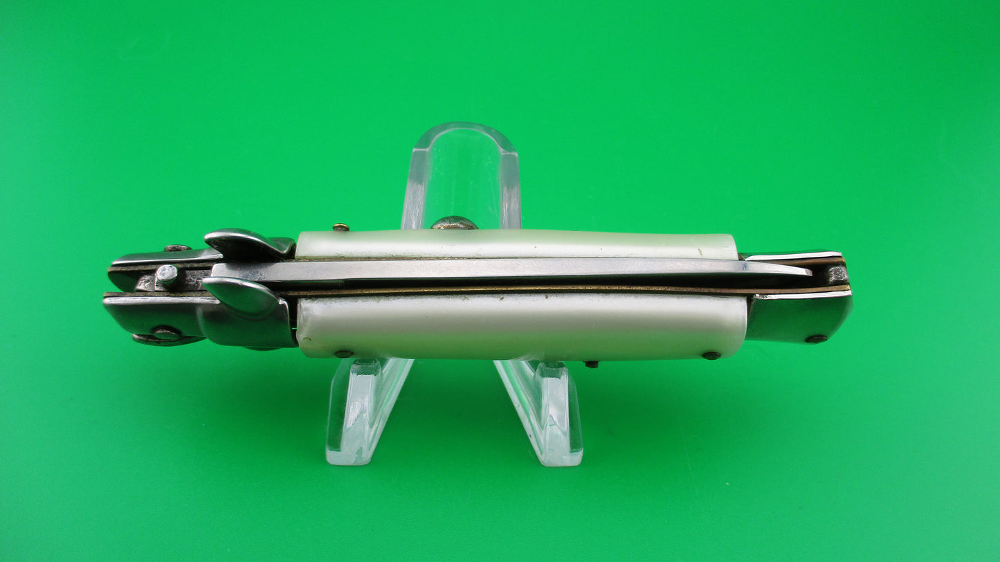z ROSTFREI 18cm Italian Stiletto Swivel bolster Pearlex automatic knife