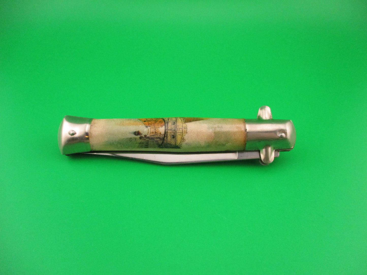 INOX 18cm Italian Tourist Venice Gondola switchblade knife