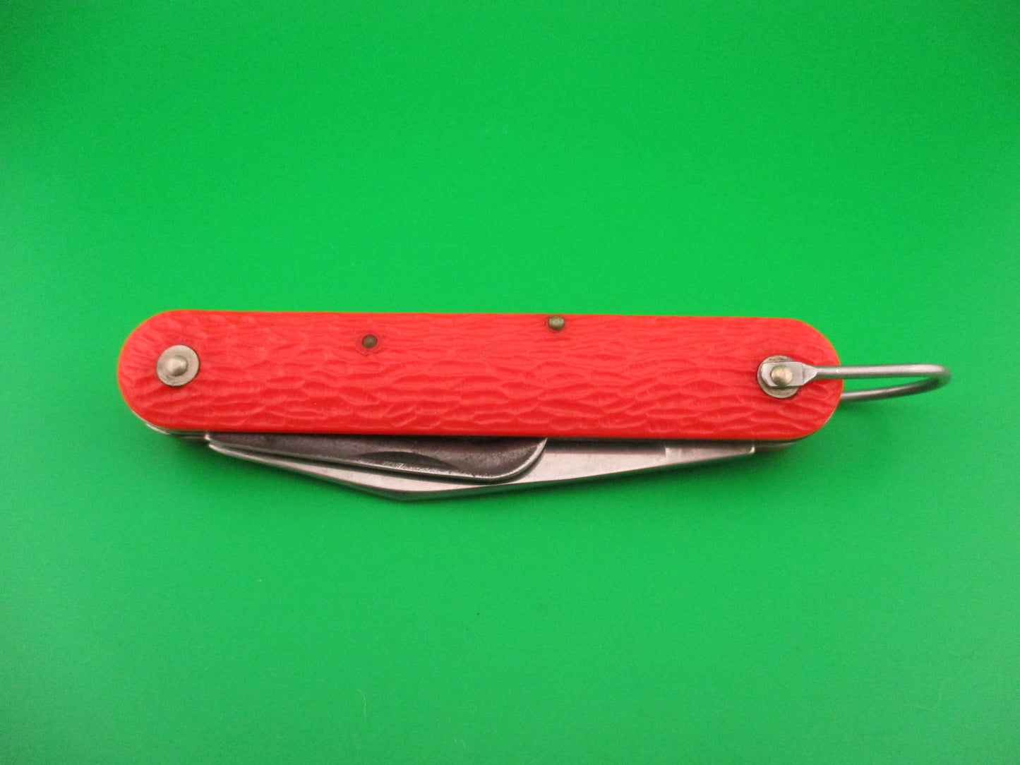 z CAMILLUS vintage MC1 Orange paratrooper automatic knife with hook blade