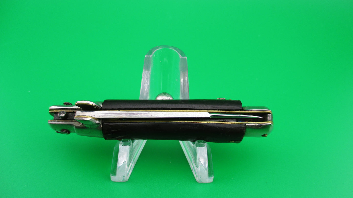 M Italy Inox 14cm Italian transitional stiletto 1960s vintage switchblade knife