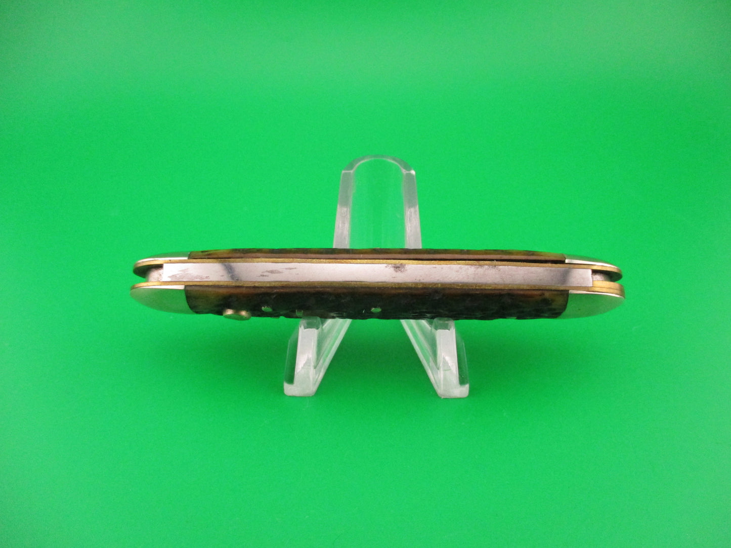 Schrade Cut Co Early Large double full bolsters Bone 7503 3/4B automatic knife