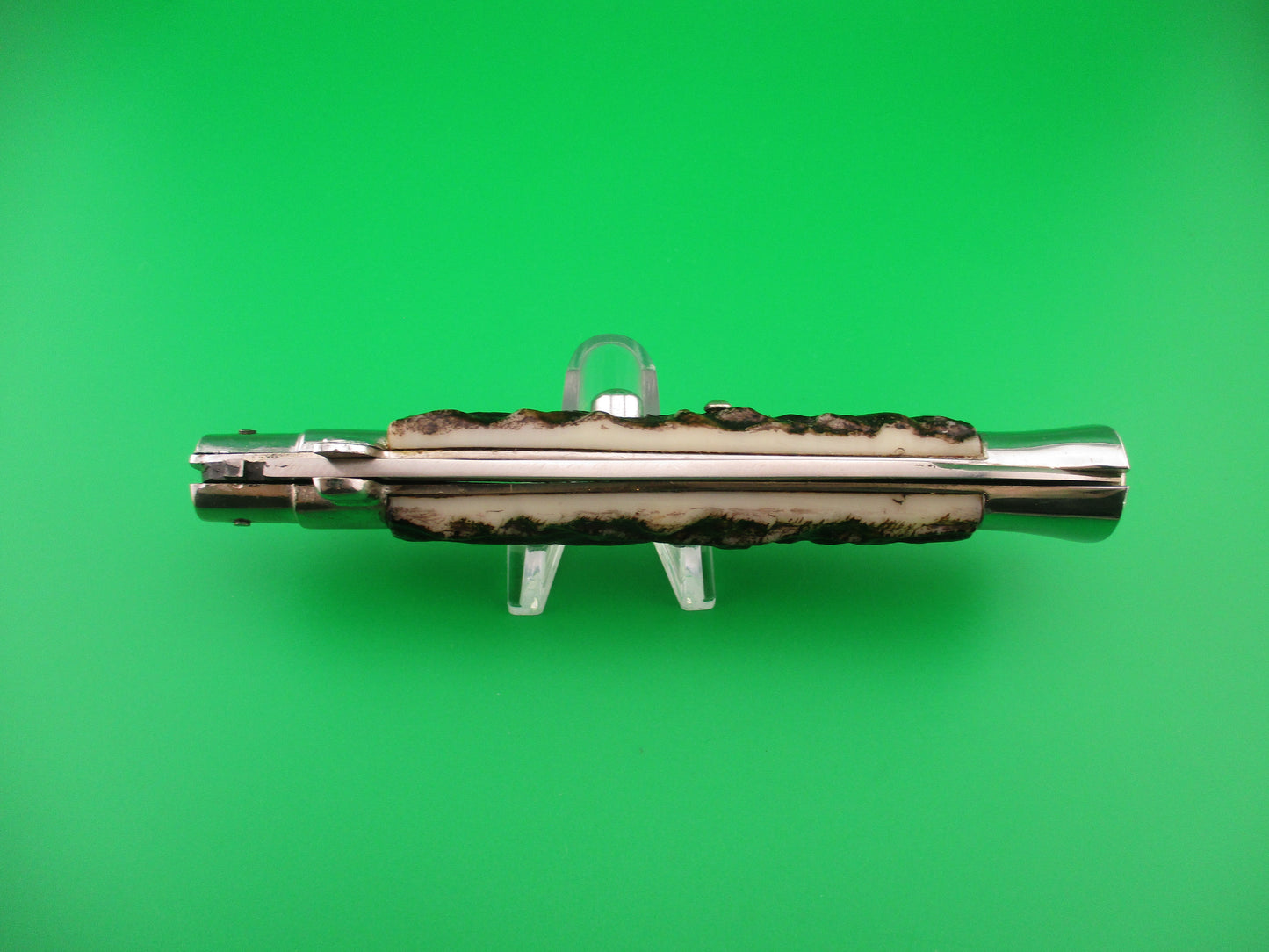 PAT 220374 INOX 28cm Spanish Faux Stag Stiletto Switchblade knife