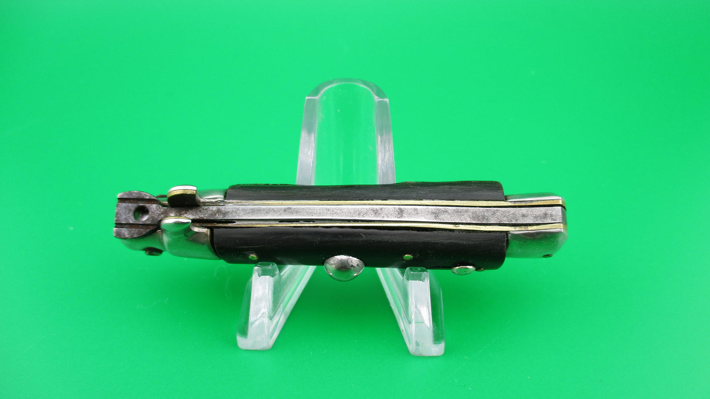 M Italy Inox 14cm Italian transitional stiletto 1960s vintage switchblade knife