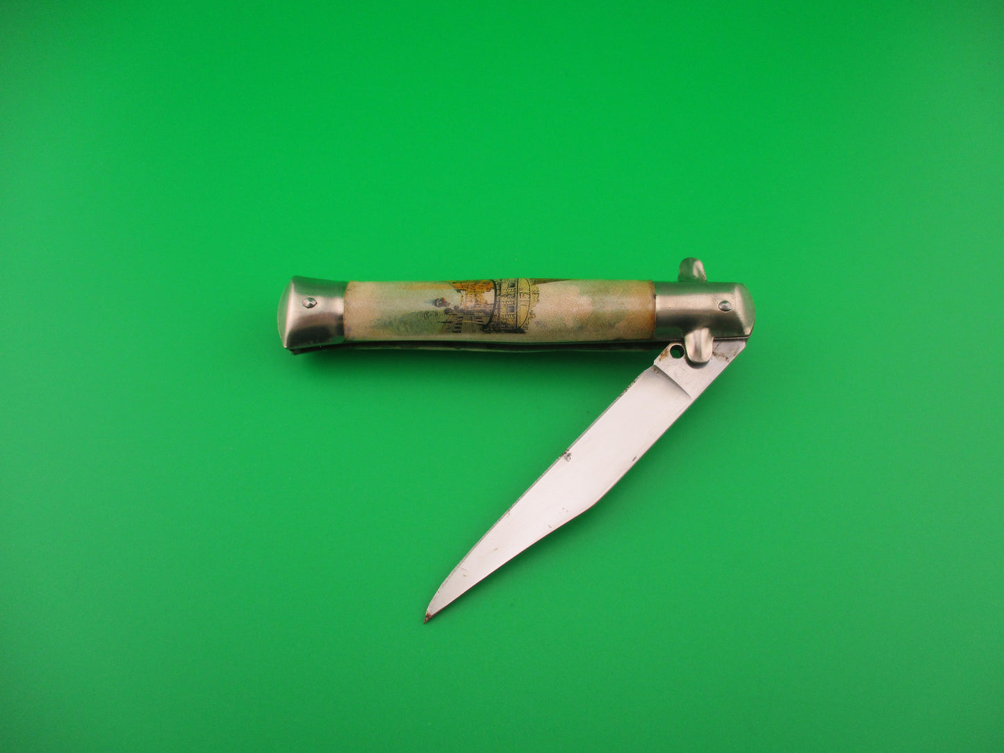 INOX 18cm Italian Tourist Venice Gondola switchblade knife