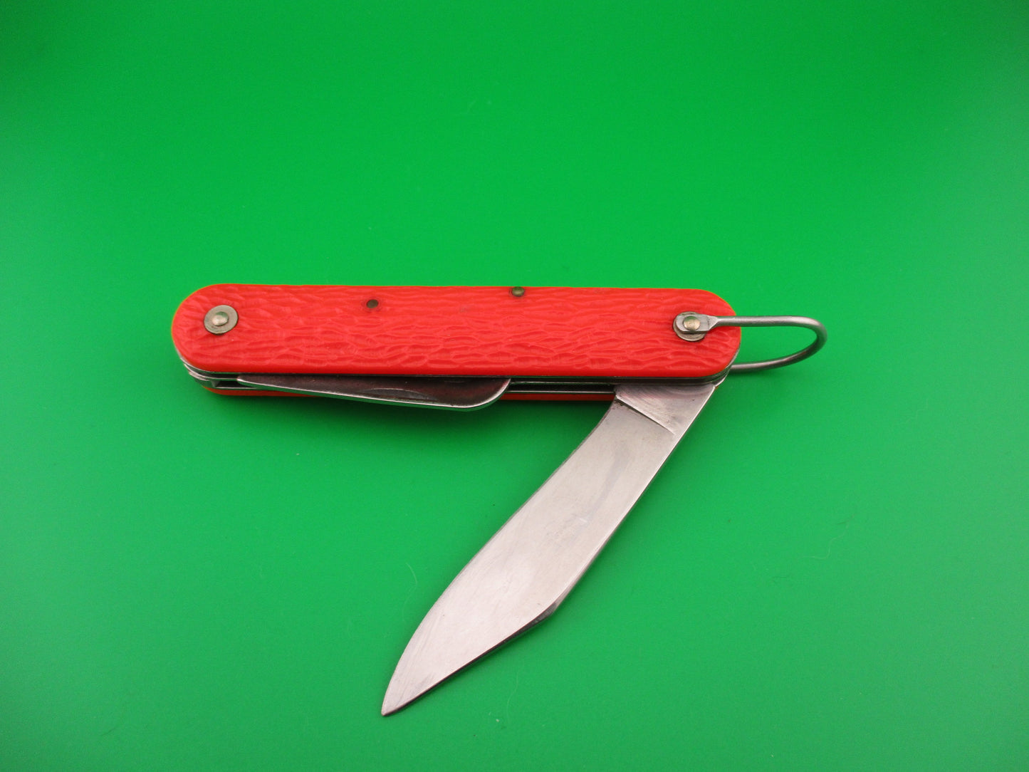z CAMILLUS vintage MC1 Orange paratrooper automatic knife with hook blade