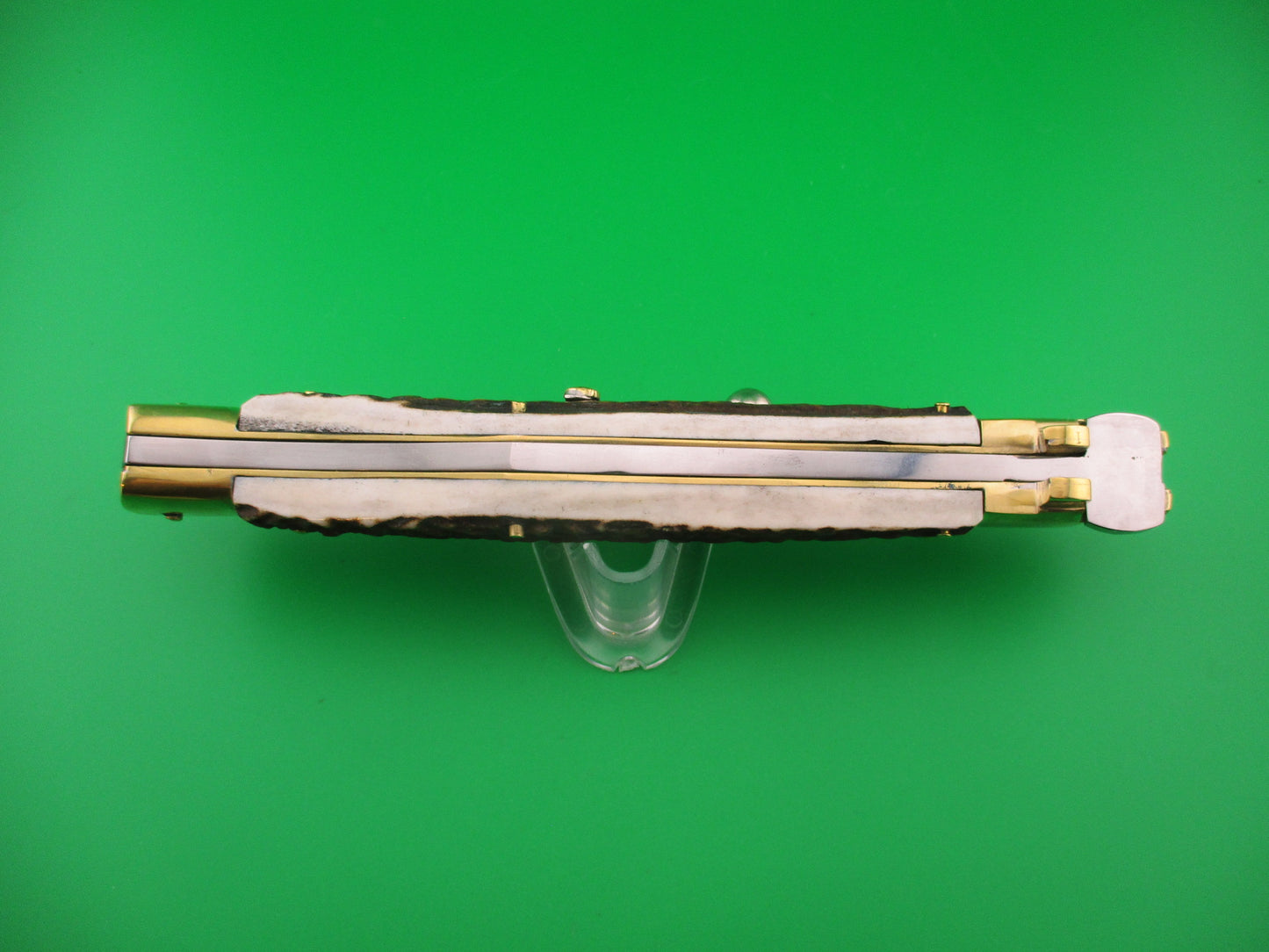 Renzo Pascotto Maniago Italy 35cm Italian Wasp body Picklock Stag automatic knife