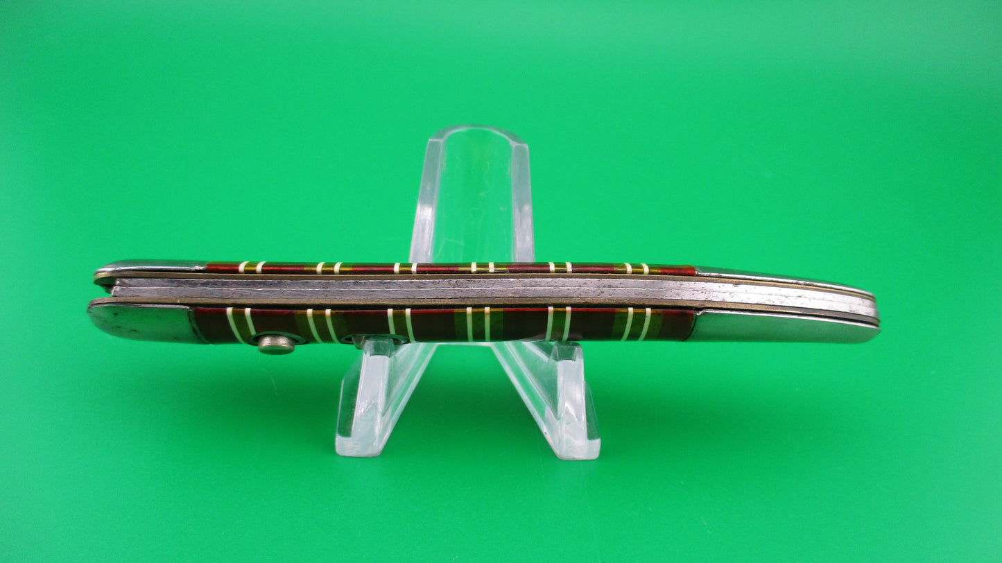 Hammer Brand Imperial Toothpick Candystripe 1950s vintage switchblade knife