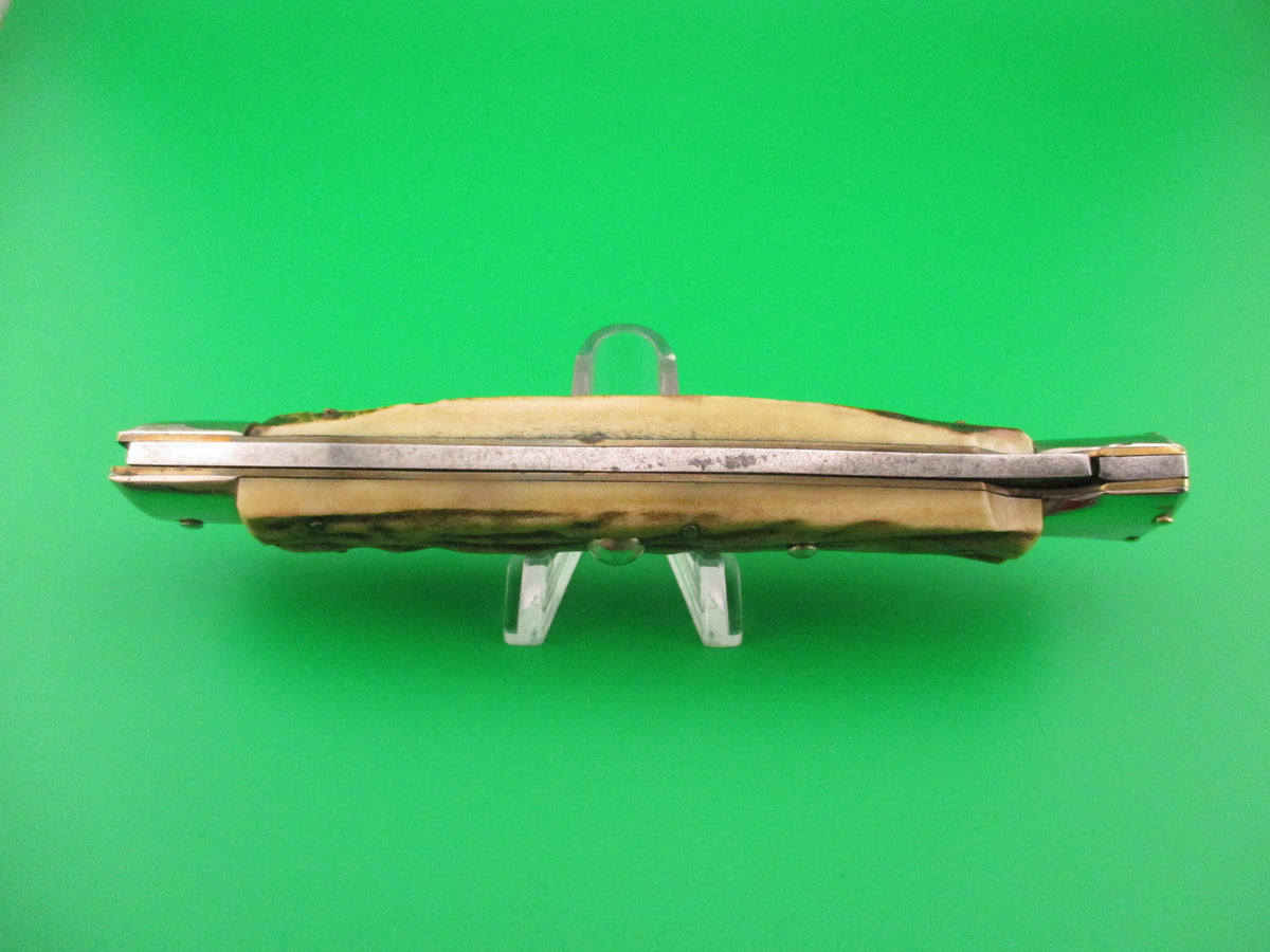 MADE IN ITALY INOXID 28cm Italian Stag Swing Guard 1960s vintage automatic knife