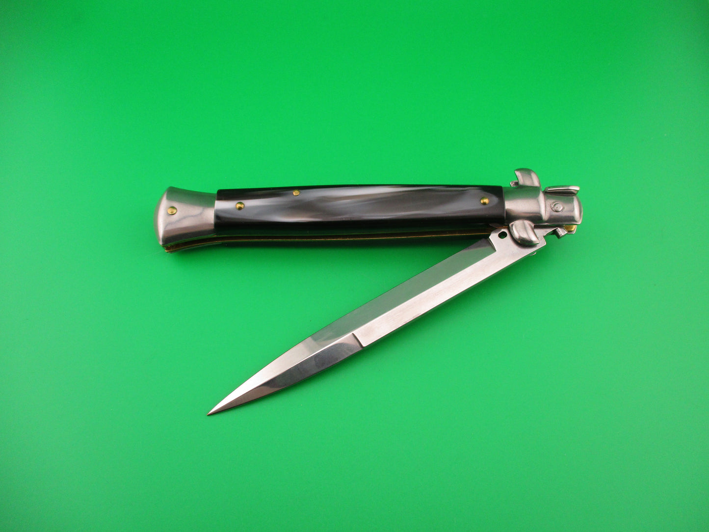 FRANK B ITALY 28cm Italian Stiletto Swivel bolster bayonet automatic knife