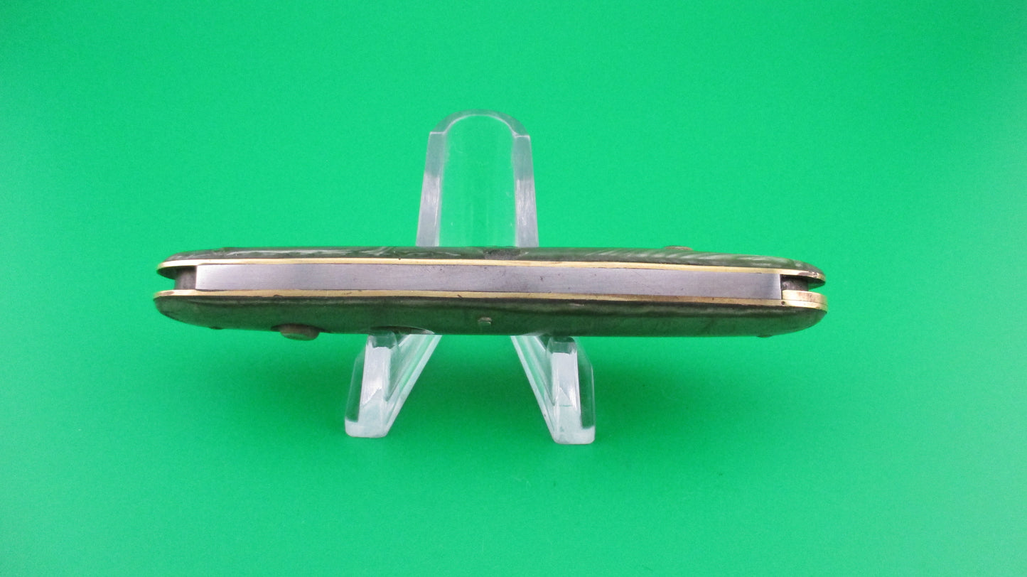 z Schrade Cut Co Large Double Smoked Pearl switchblade knife