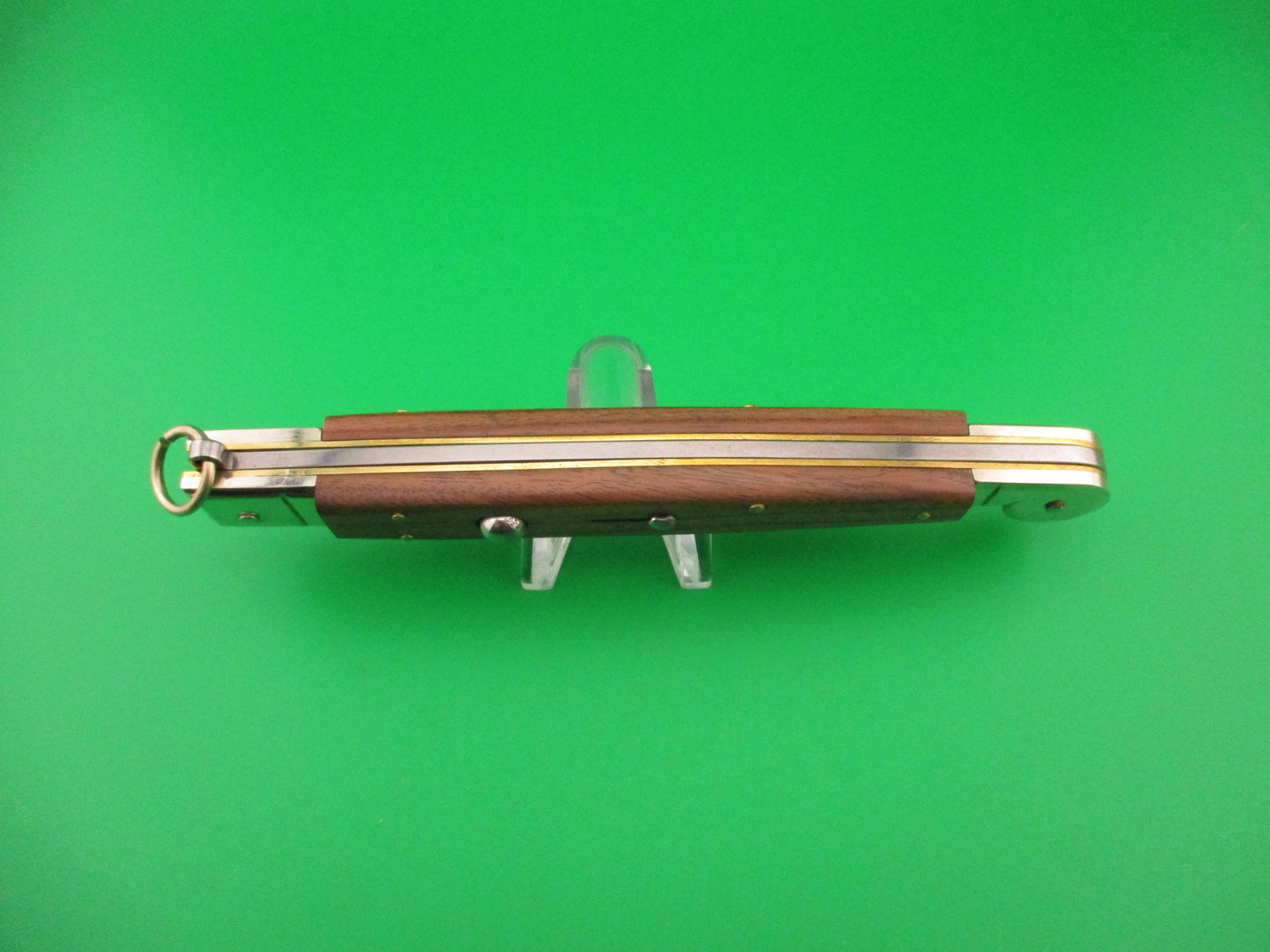 AGA CAMPOLIN 30cm Italian Sicilian Ring Pull Wood handled automatic knife