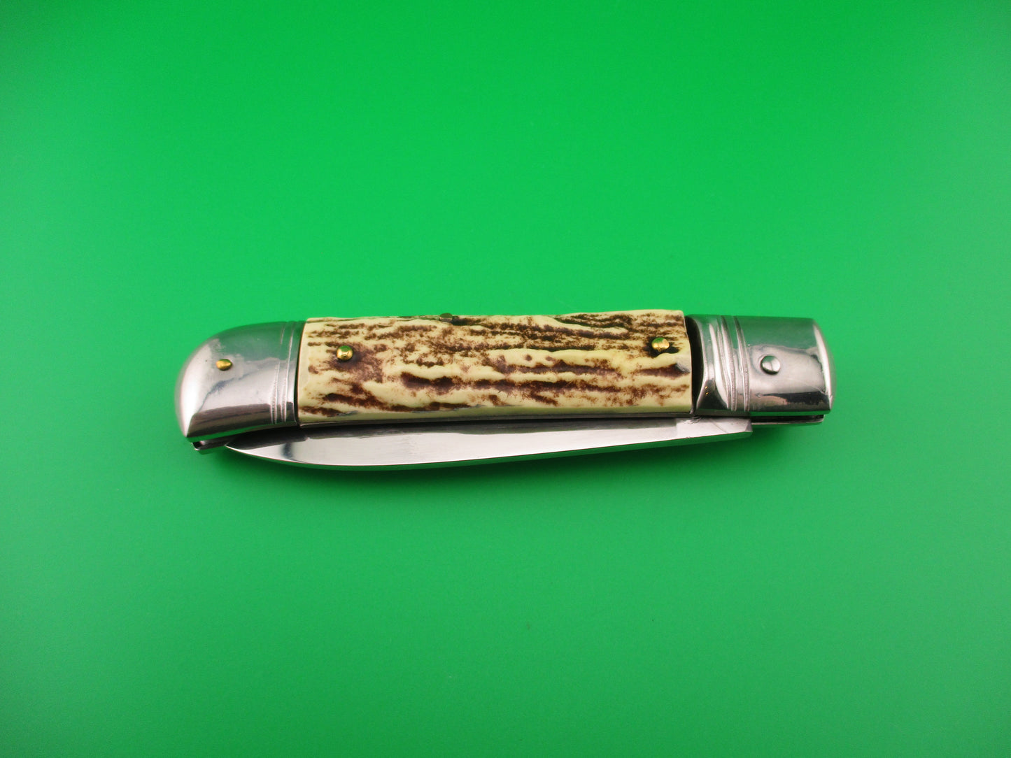 Rostfrei OTHELLO 20cm Italian Faux Stag lever vintage automatic knife