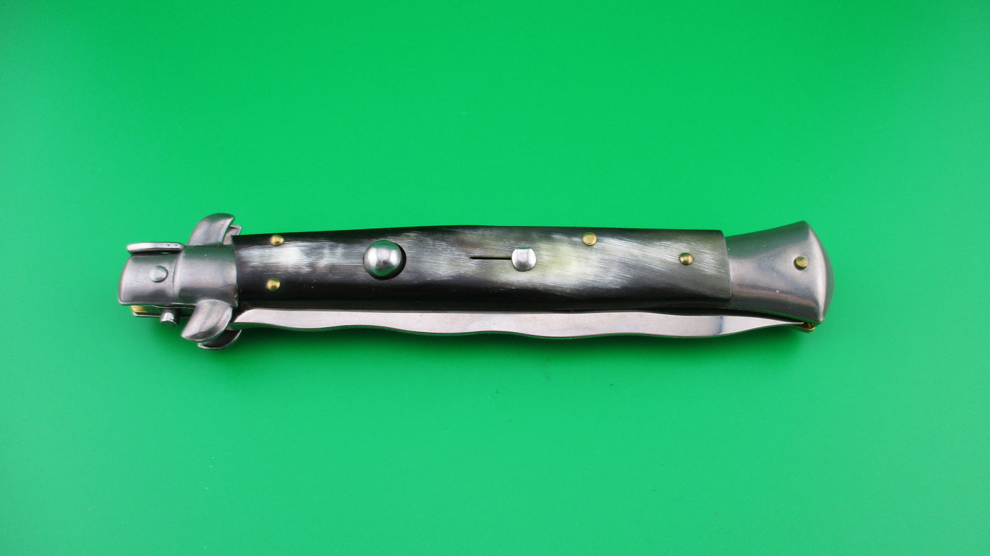 z Frank B Italy 28cm Italian Kris Stiletto Brazilian horn Switchblade knife