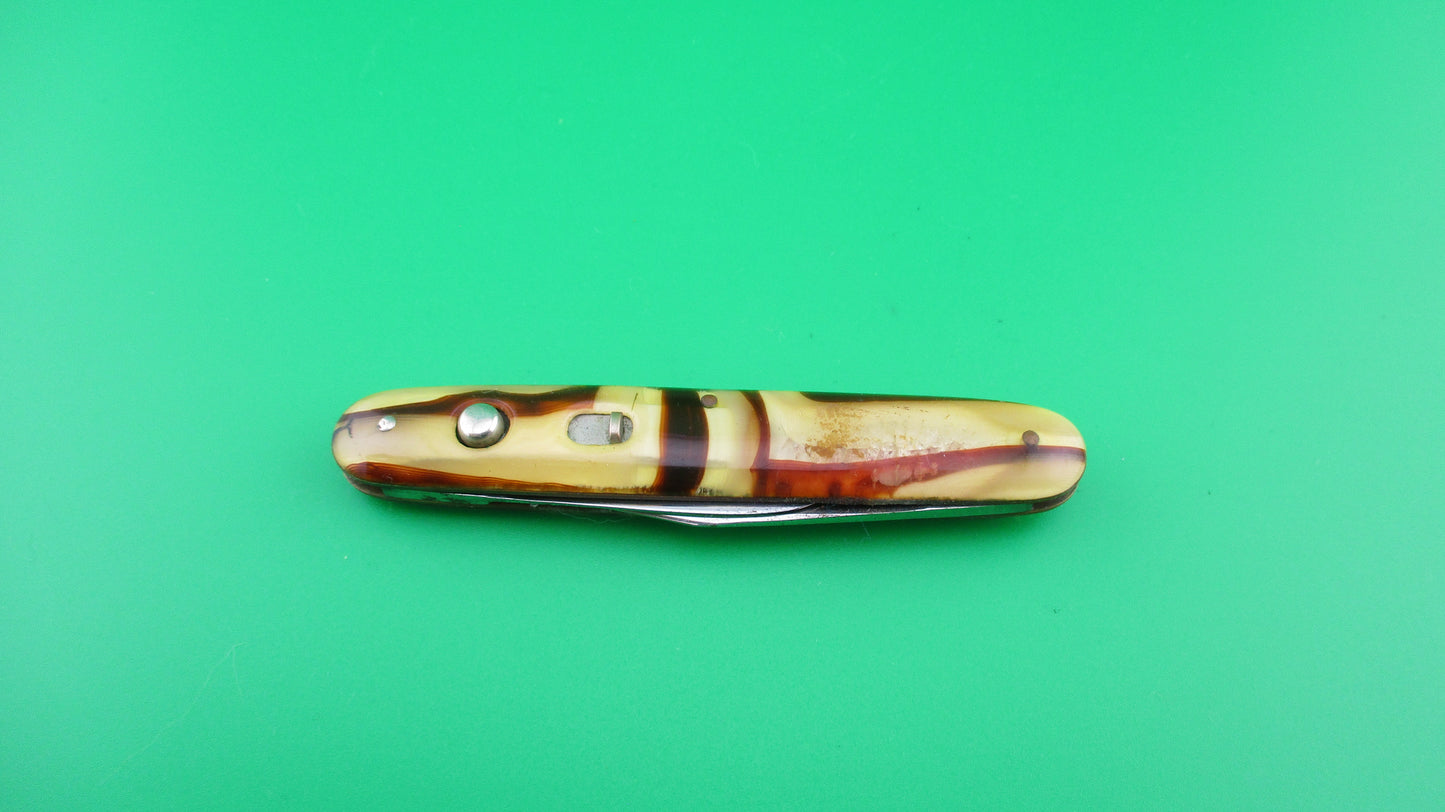 z SCHRADE CUT CO Medium double Butter & Molasses 7404 3/4K switchblade