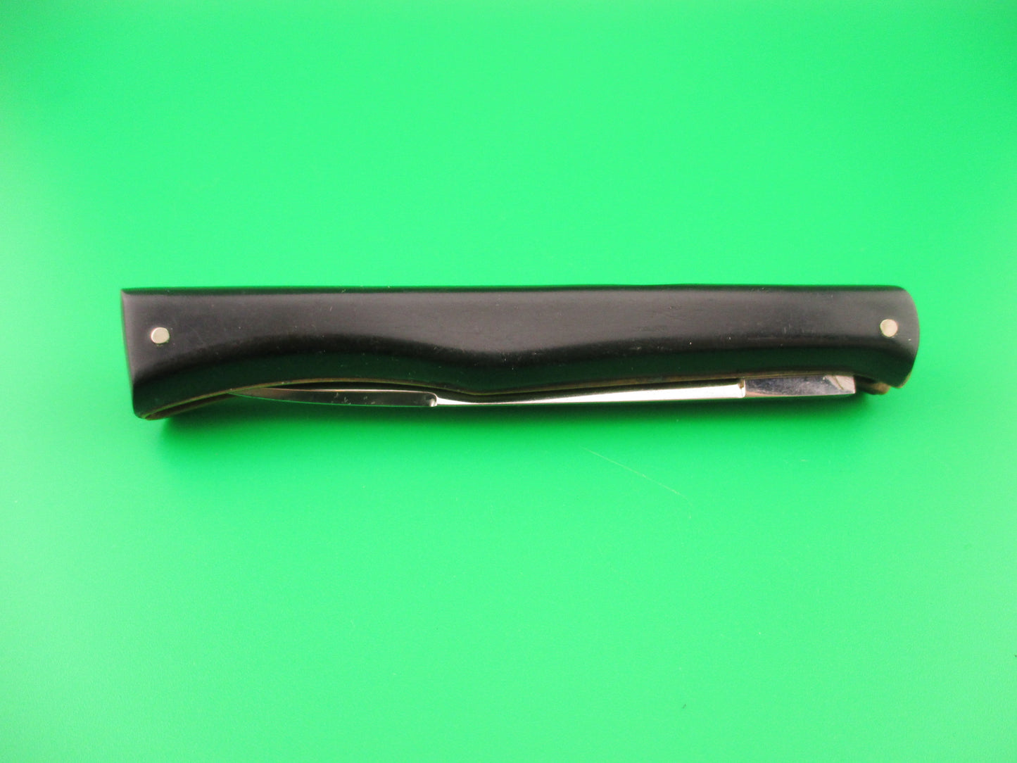 MADE ITALY INOX 21cm Italian Ackermannchen Style Black lockback automatic knife
