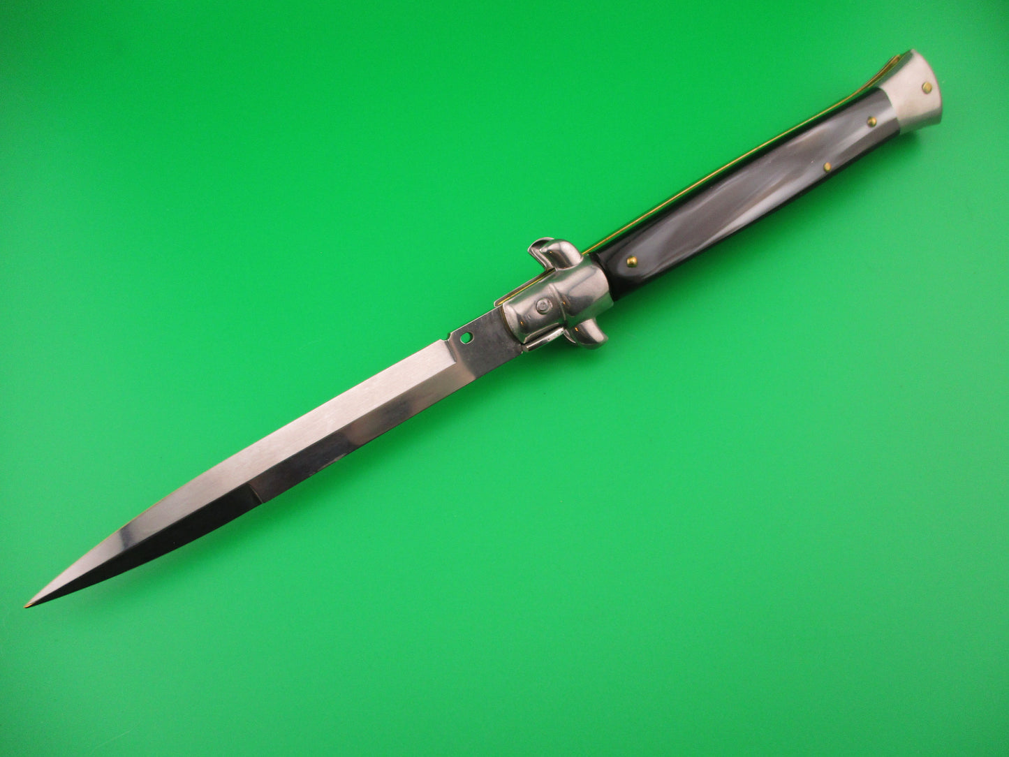 FRANK B ITALY 28cm Italian Stiletto Swivel bolster bayonet automatic knife