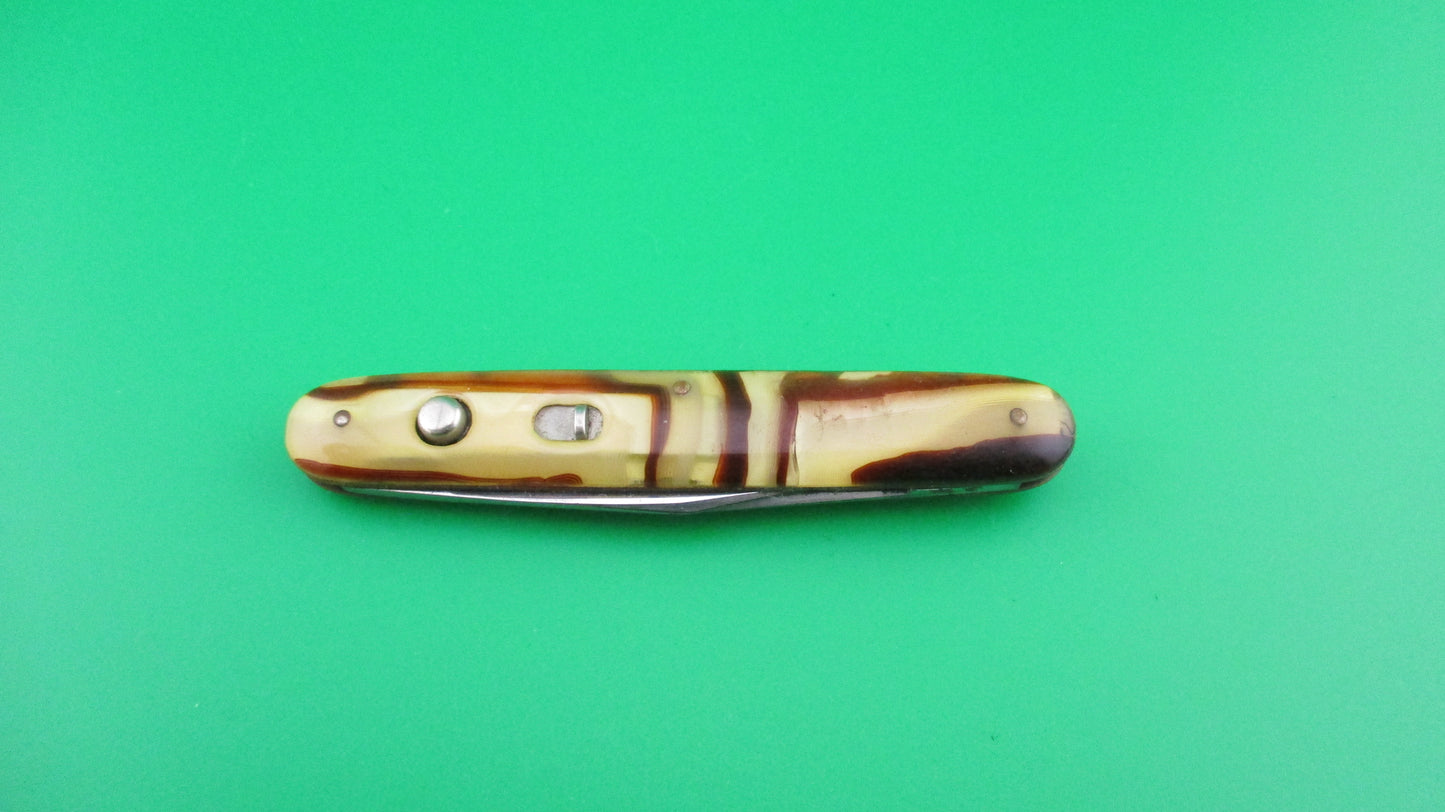 z SCHRADE CUT CO Medium double Butter & Molasses 7404 3/4K switchblade