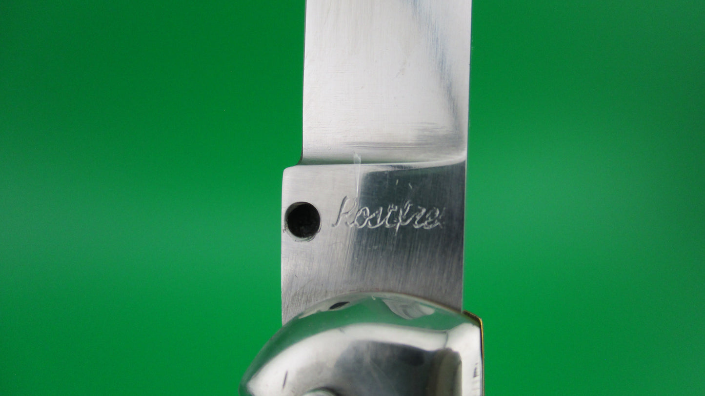 Rostfrei 20cm Italian Birds head Blue Pearlex lockback automatic knife