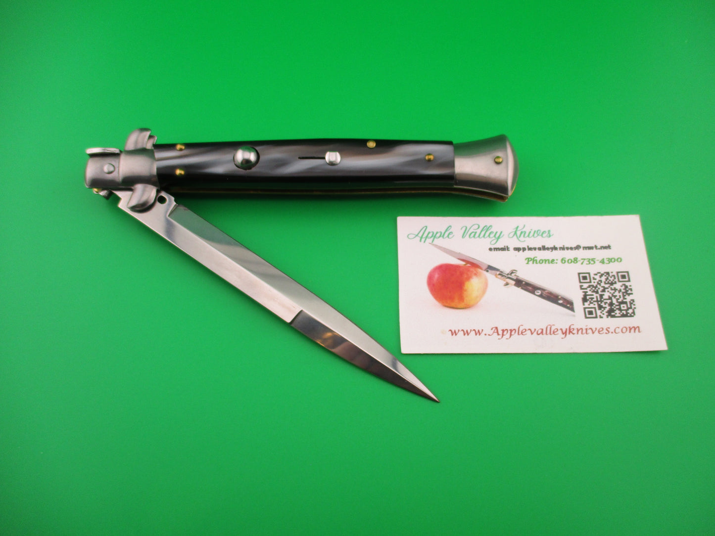 FRANK B ITALY 28cm Italian Stiletto Swivel bolster bayonet automatic knife