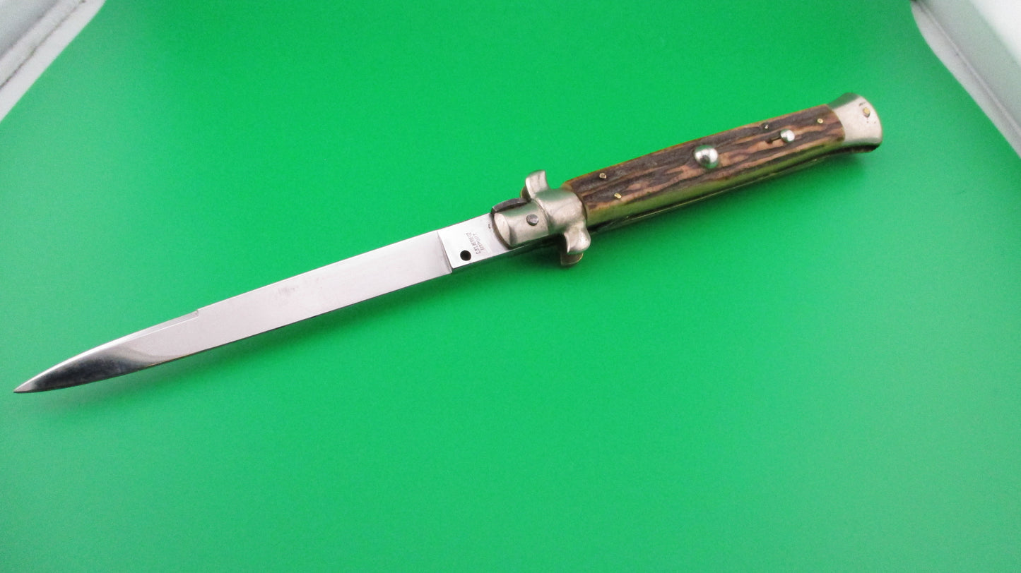 z C JUL HERBERTZ IMPORT 28cm Italian Stag Transitional Swivel bolster switchblade