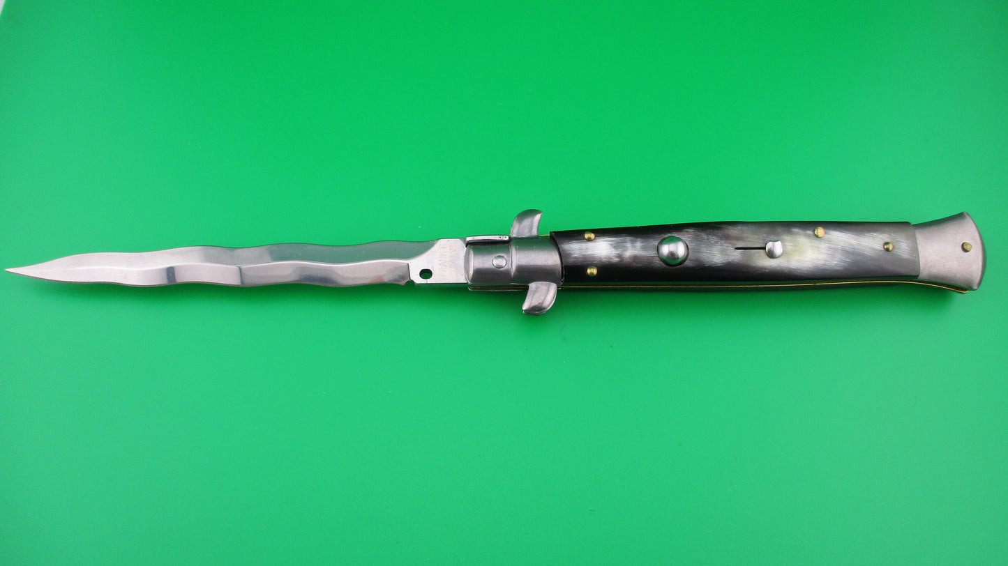 z Frank B Italy 28cm Italian Kris Stiletto Brazilian horn Switchblade knife