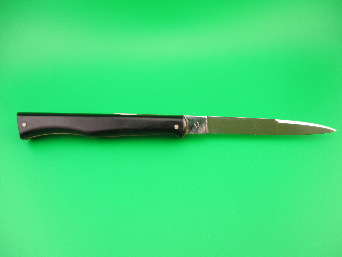 MADE ITALY INOX 21cm Italian Ackermannchen Style Black lockback automatic knife