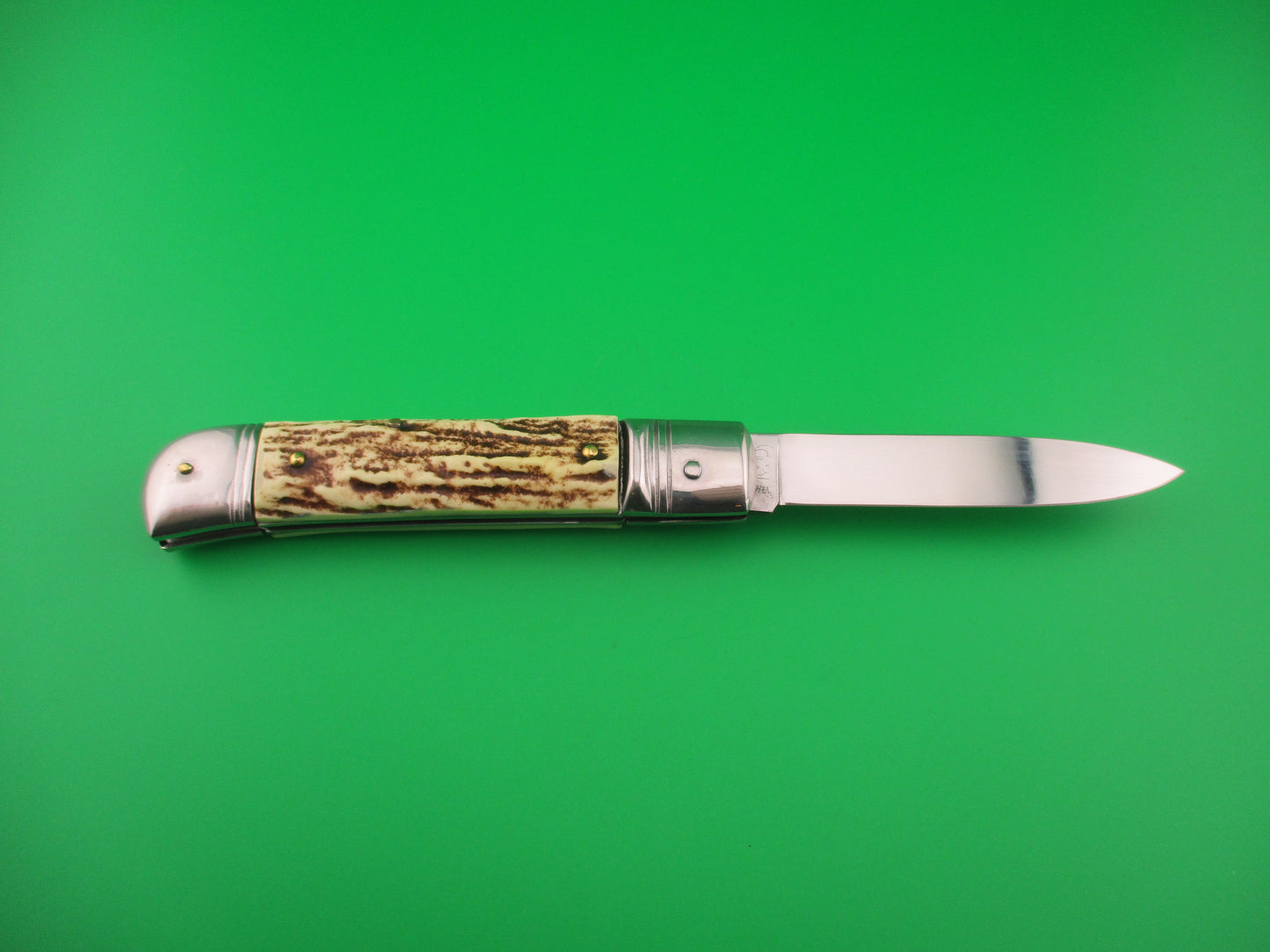 Rostfrei OTHELLO 20cm Italian Faux Stag lever vintage automatic knife