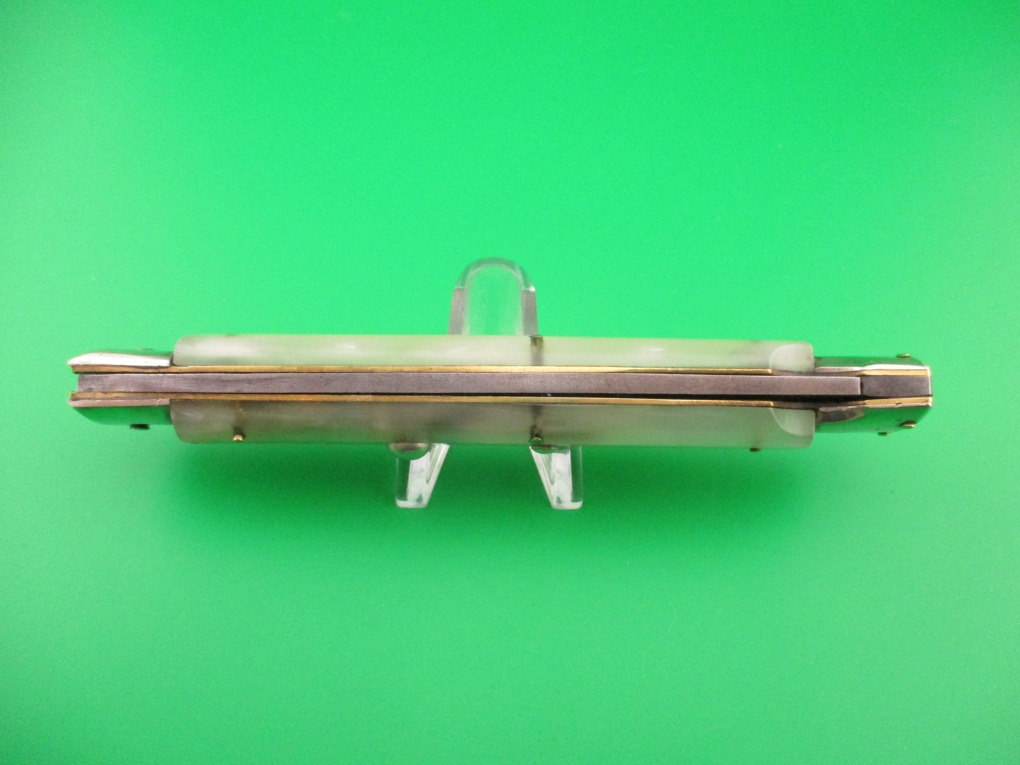 INOX 1 PATENT 28cm Italian Vintage Swing Guard lockback Pearlex automatic knife