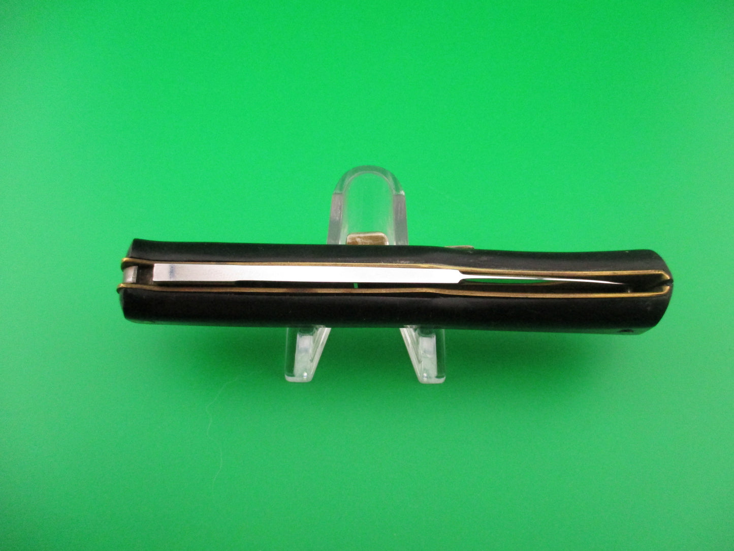 MADE ITALY INOX 21cm Italian Ackermannchen Style Black lockback automatic knife
