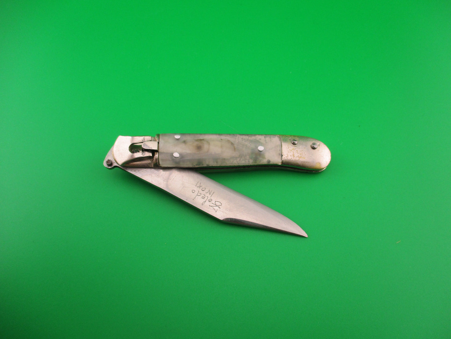 Toledo INOX 14cm Spanish Lever Souvenir 1960s vintage automatic knife