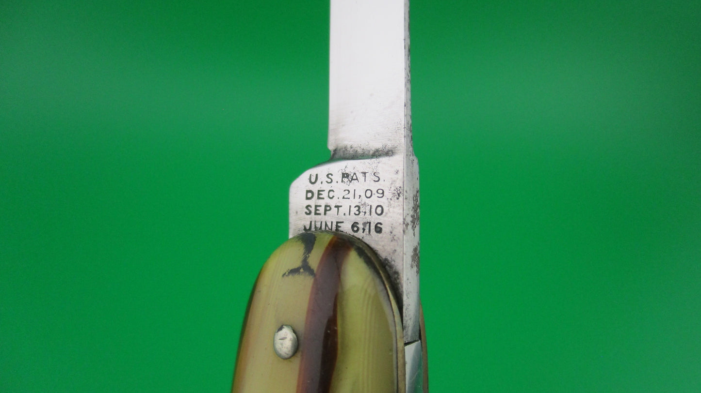 z SCHRADE CUT CO Medium double Butter & Molasses 7404 3/4K switchblade