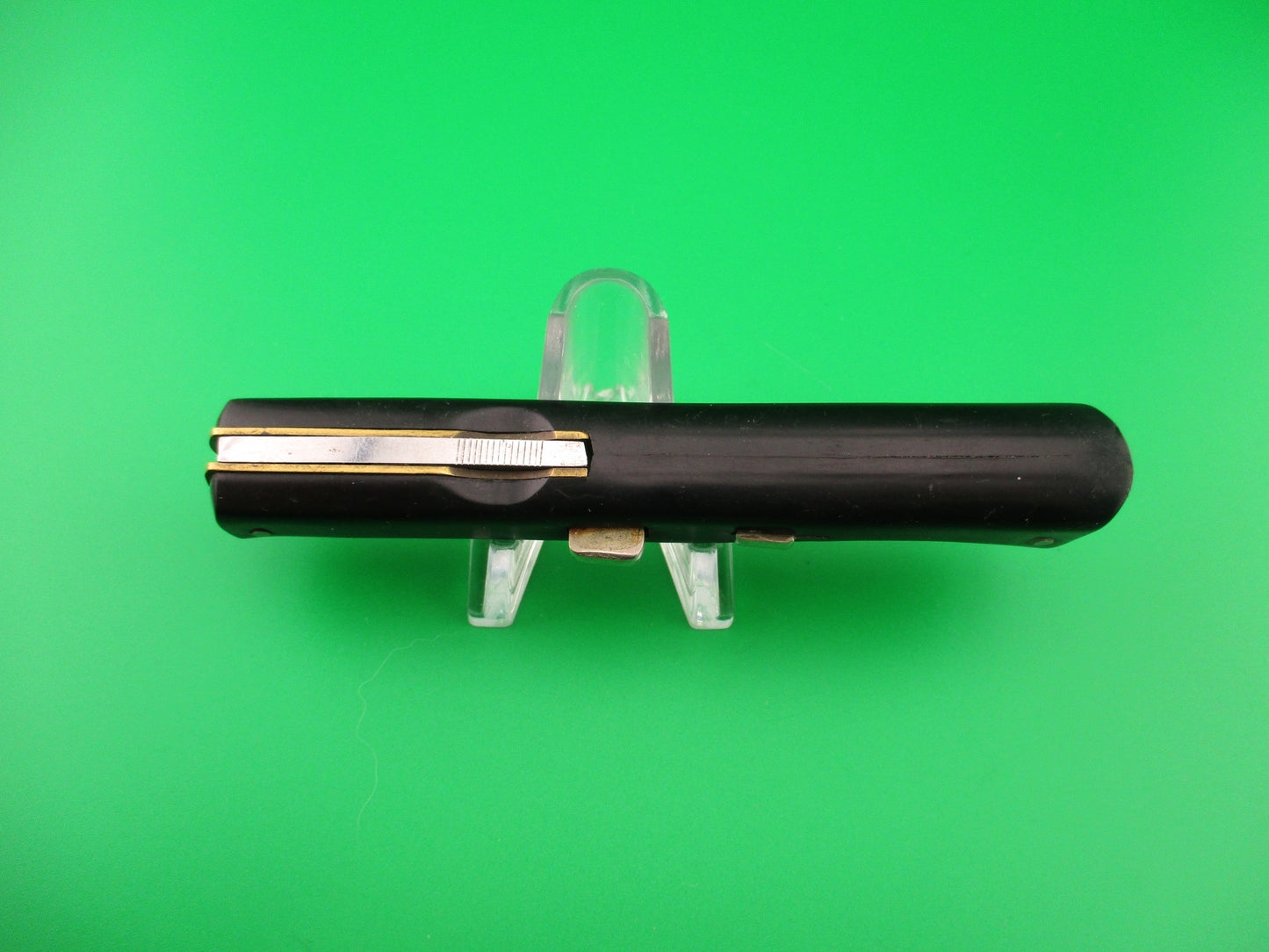 MADE ITALY INOX 21cm Italian Ackermannchen Style Black lockback automatic knife