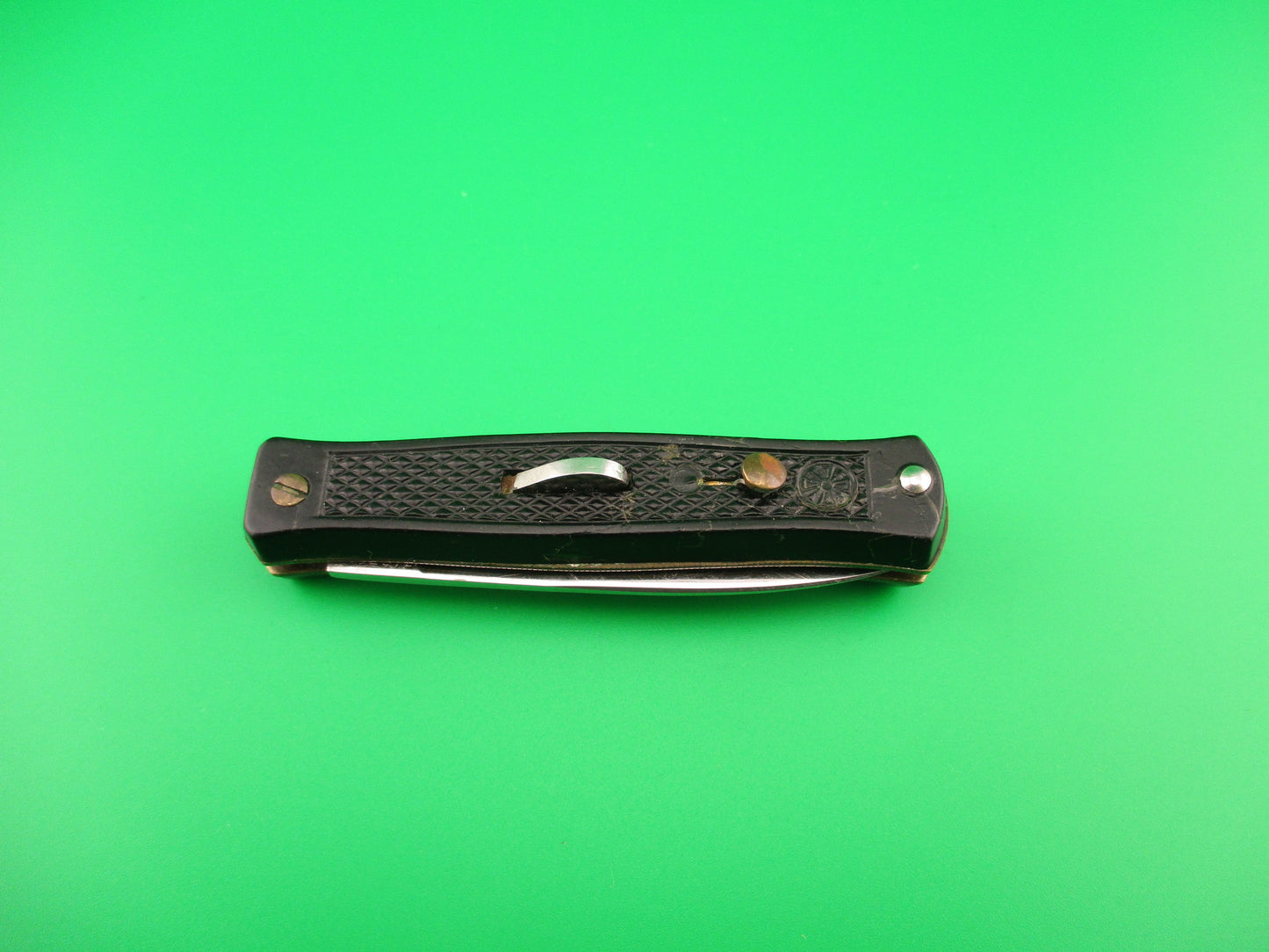 BARGEON INOX 14cm French Small Black Bobc vintage automatic knife