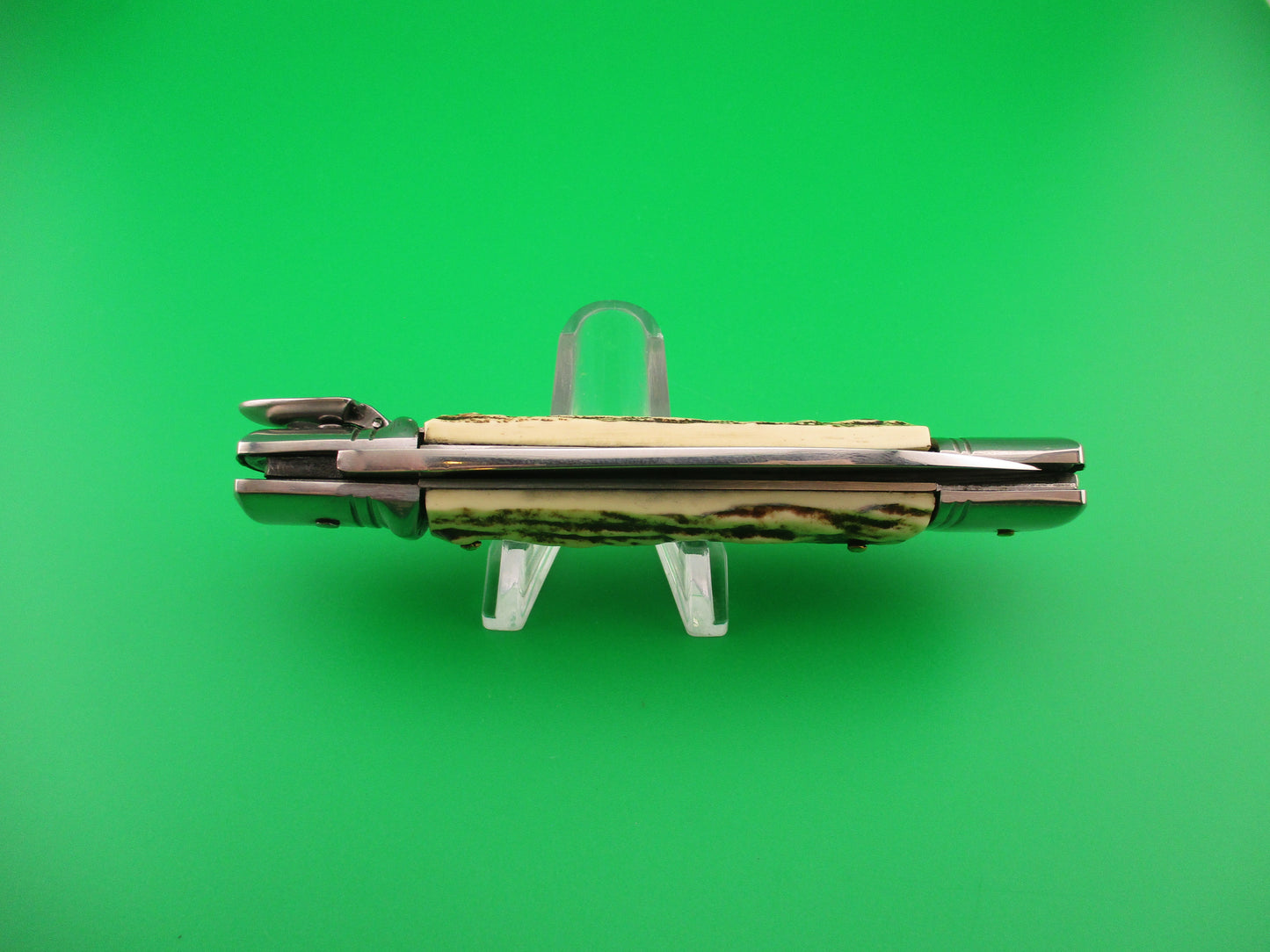 Rostfrei OTHELLO 20cm Italian Faux Stag lever vintage automatic knife