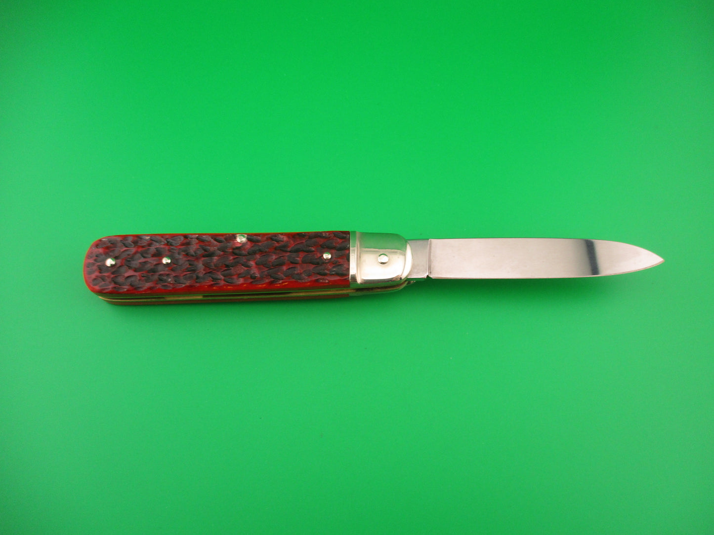 BOKER TREE BRAND CLASSIC 712 11cm German Lever automatic knife Red jigged bone
