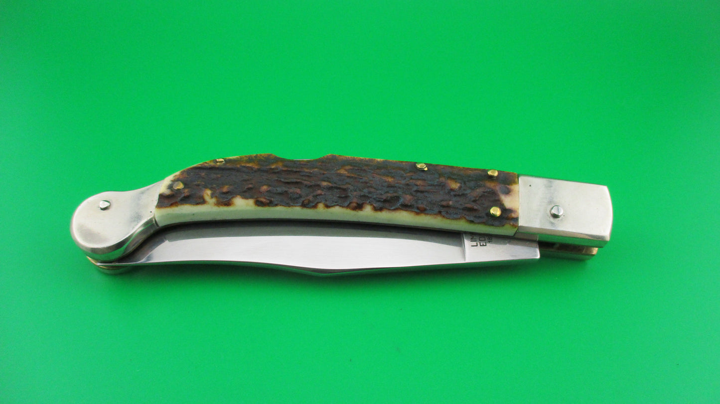 z AGA CAMPOLIN SAHARA 23cm Italian Stag automatic knife Limited Edition