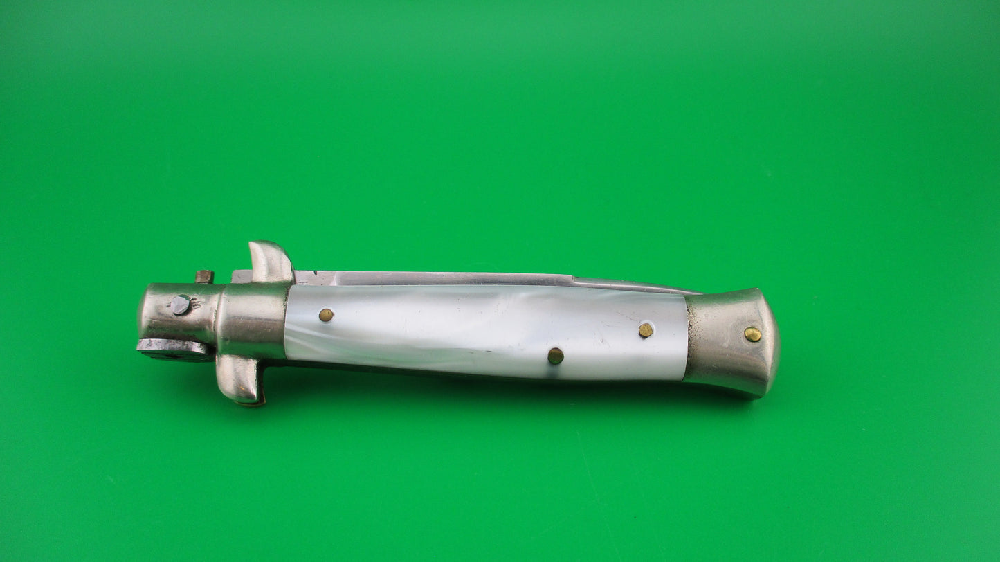 z C JUL HERBERTZ IMPORT 18cm Italian Transitional Pearlex Stiletto switchblade NOS Red Dot