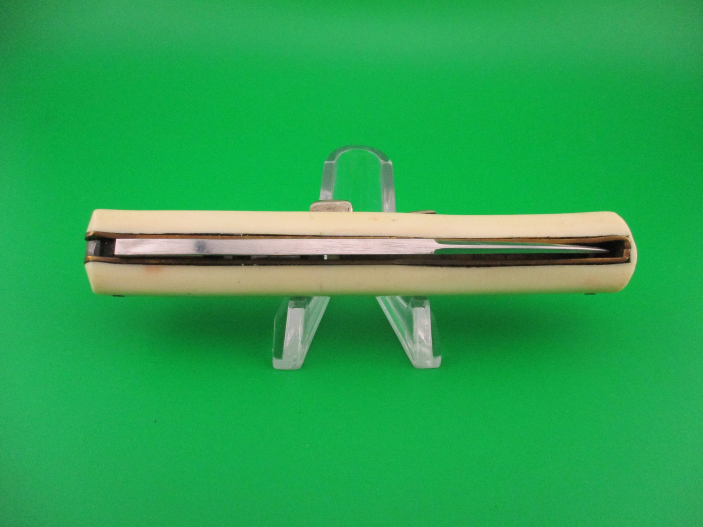VIRGINIA INOX 21cm Ackermannchen style White Vintage Italian Switchblade