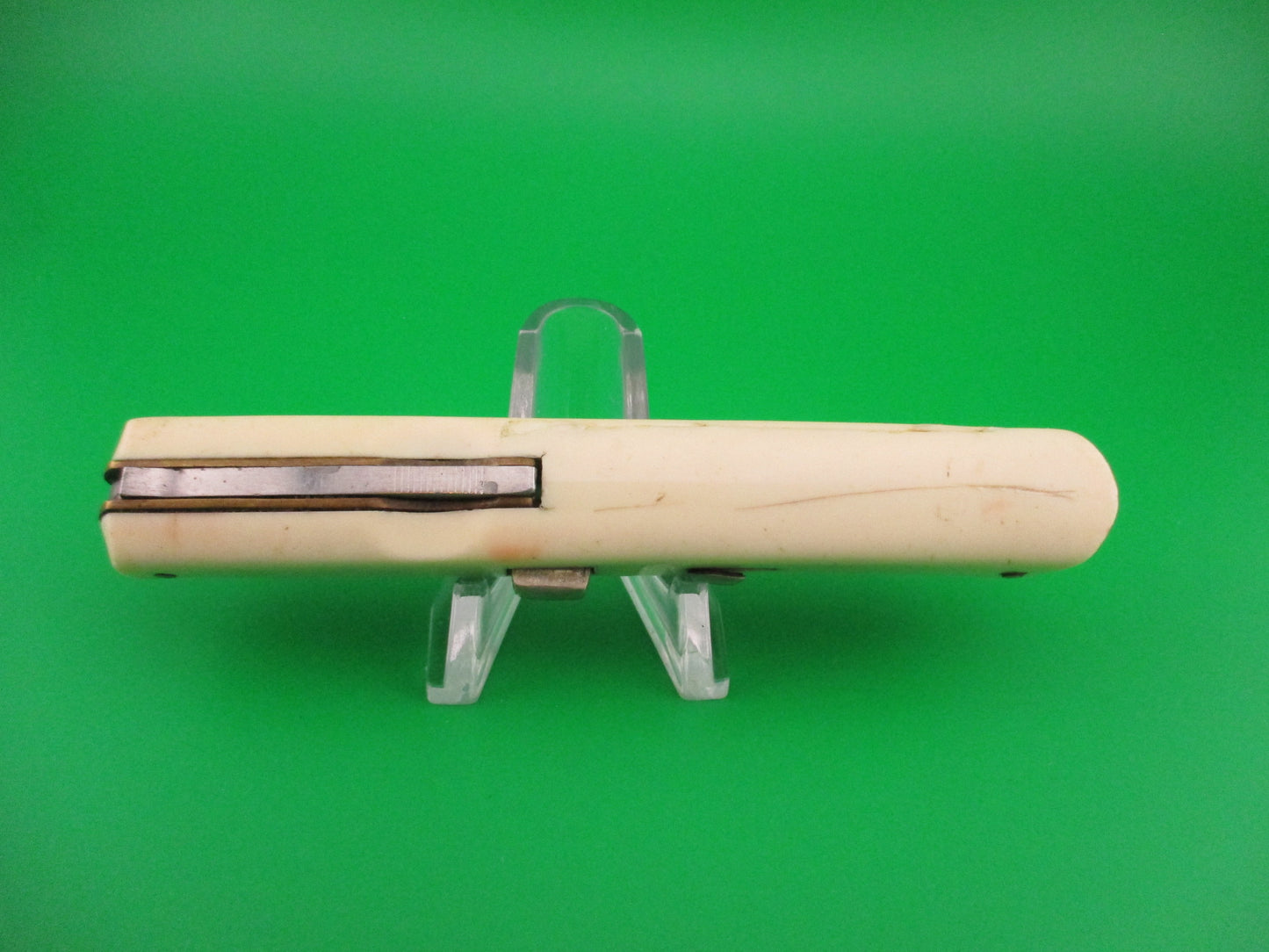 VIRGINIA INOX 21cm Ackermannchen style White Vintage Italian Switchblade