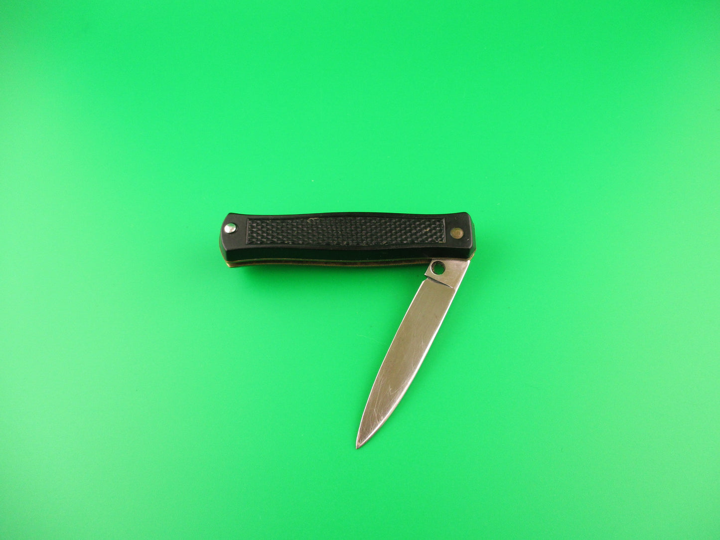 BARGEON INOX 14cm French Small Black Bobc vintage automatic knife