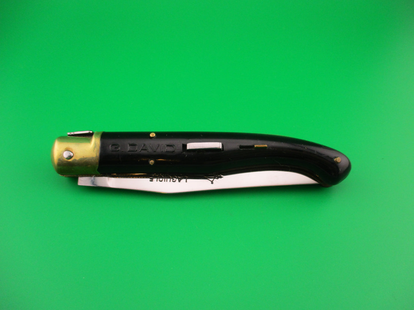 G DAVID LAGUIOLE EXTRA 20cm French black automatic knife No shrinkage!