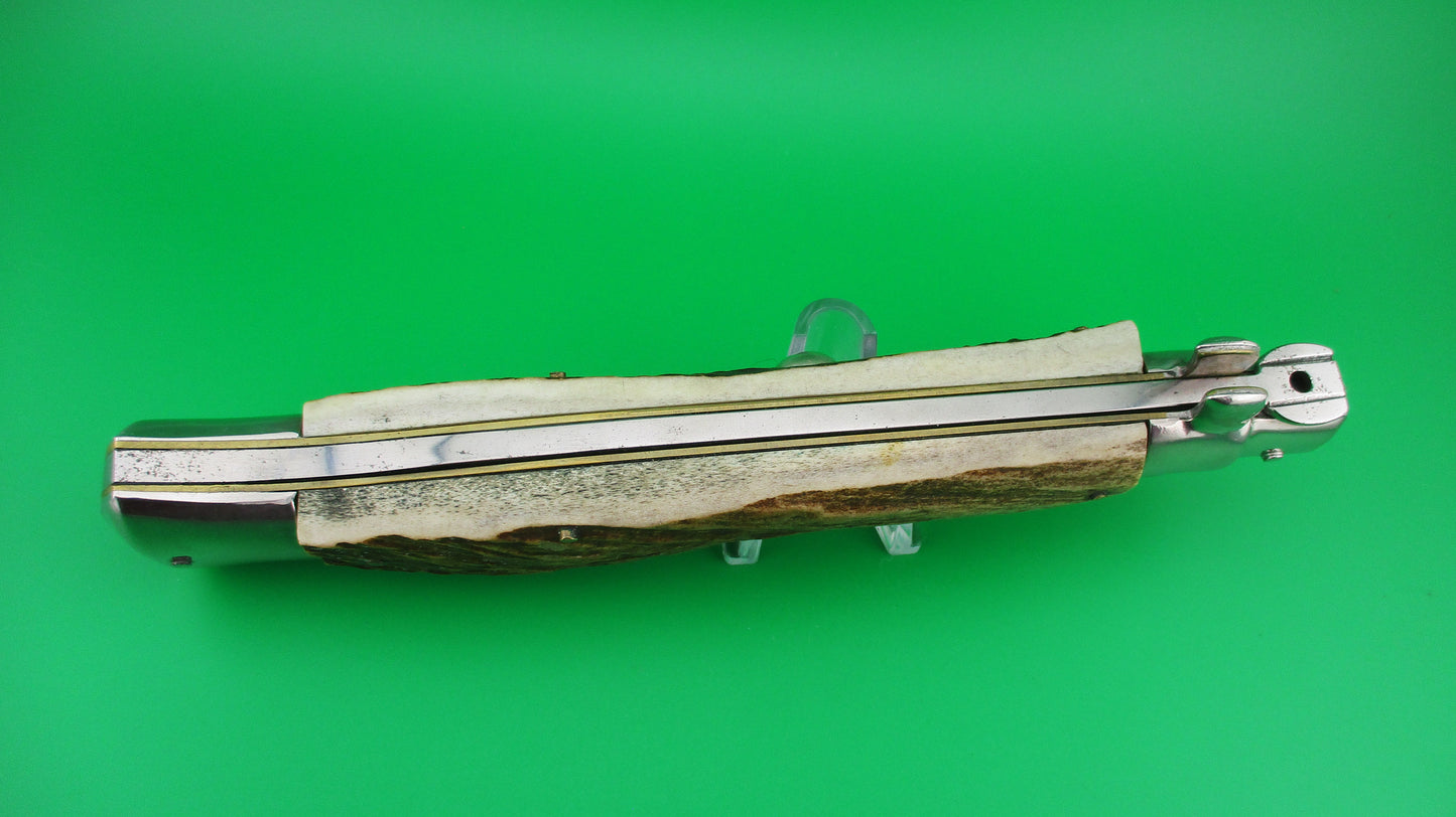 z ROSTFREI 38cm Italian Picklock Stiletto STAG 15 inch automatic knife