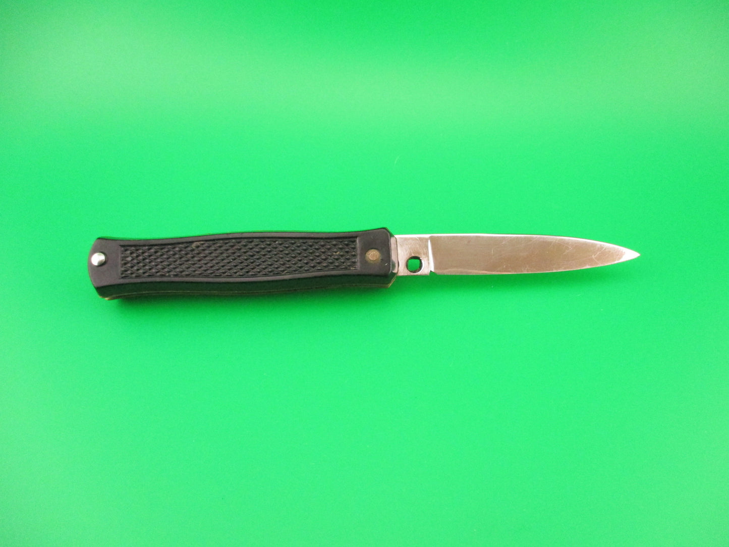 BARGEON INOX 14cm French Small Black Bobc vintage automatic knife