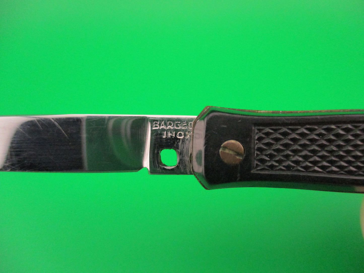 BARGEON INOX 14cm French Small Black Bobc vintage automatic knife