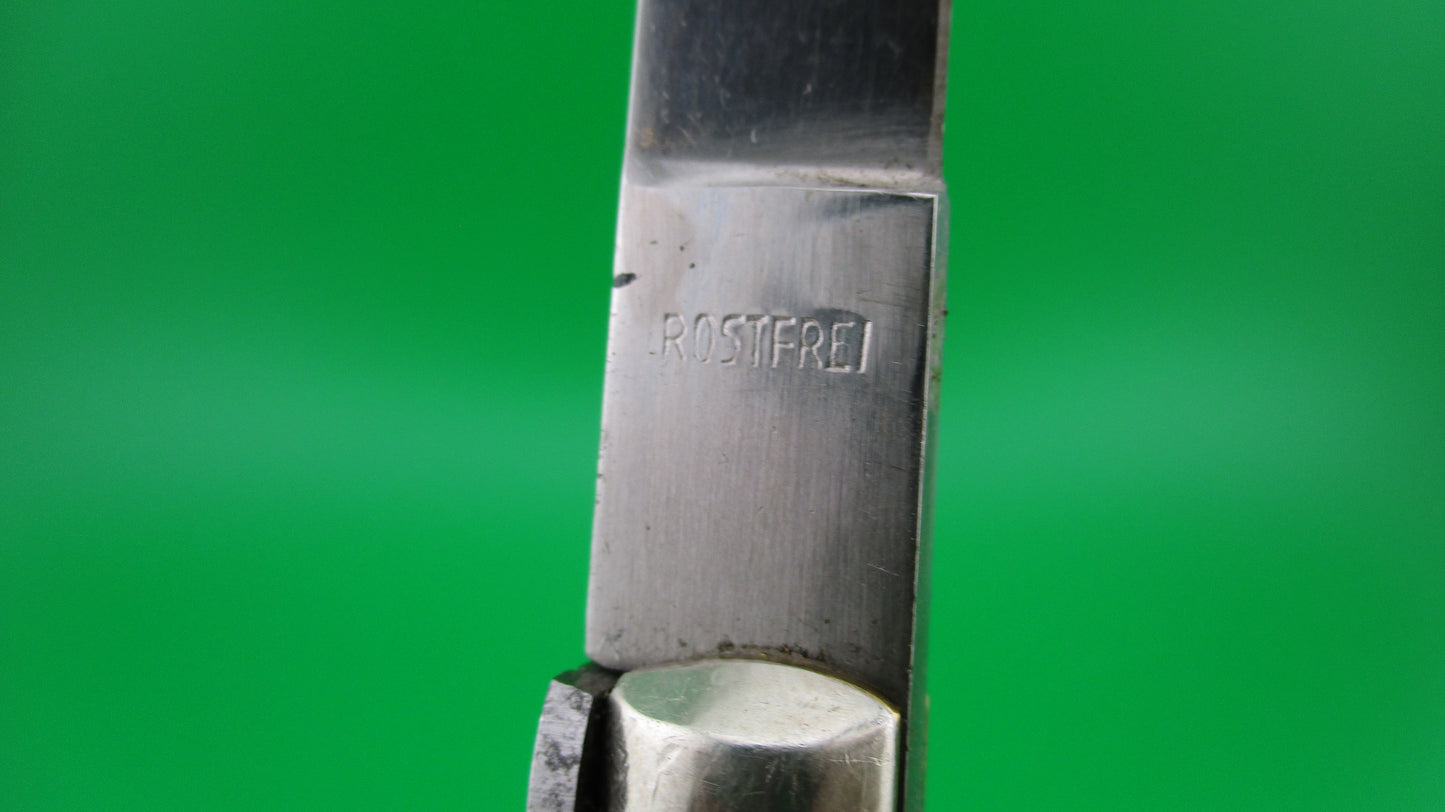 z C JUL HERBERTZ IMPORT 18cm Italian Transitional Pearlex Stiletto switchblade NOS Red Dot
