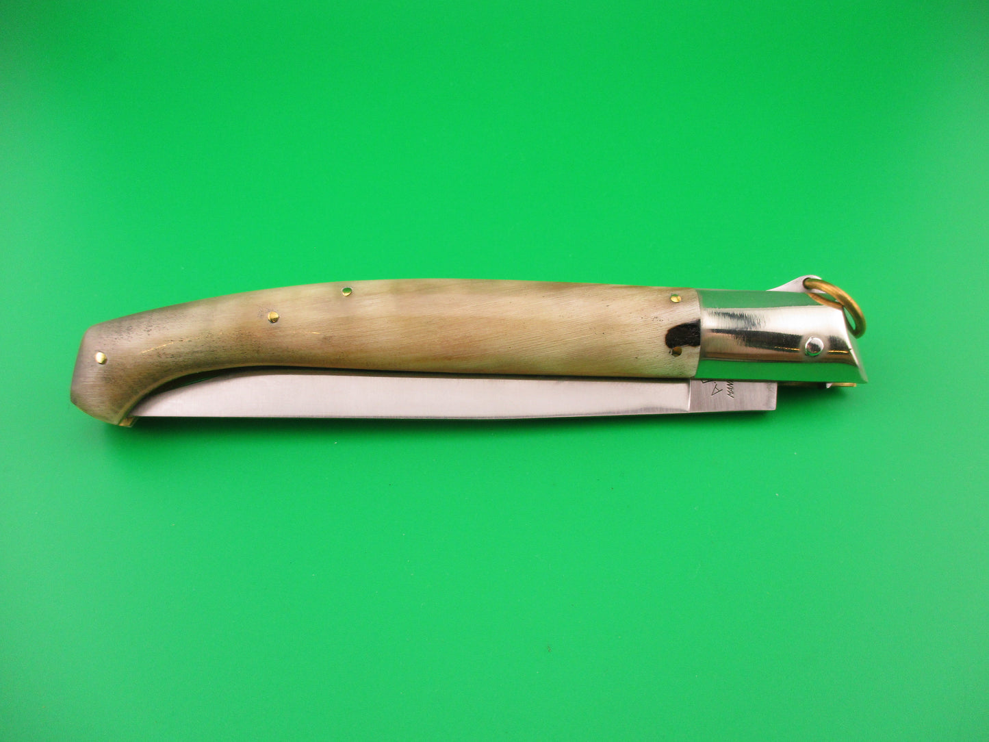 AROSA MANIAGO ITALY D.M. 27cm Italian Pattada Ring pull automatic knife