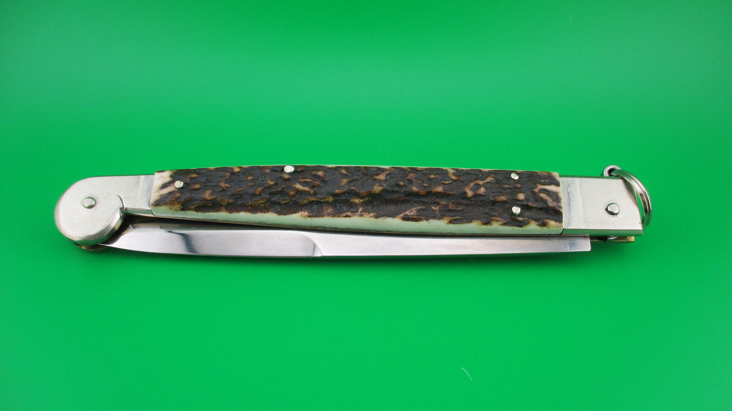 AGA CAMPOLIN 30cm Sicilian Ring Pull Stag automatic knife